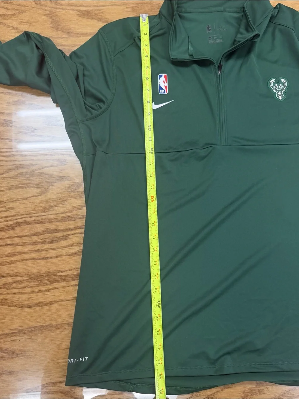Milwaukee Bucks Nike Dri-Fit Element Logo Performance Shooting 1/4 Zip XXL 25x29